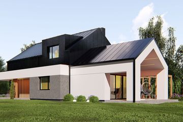  Projekt domu uA49 (WCB1064) - projekt domu parterowego z poddaszem - Zdjęcie 3