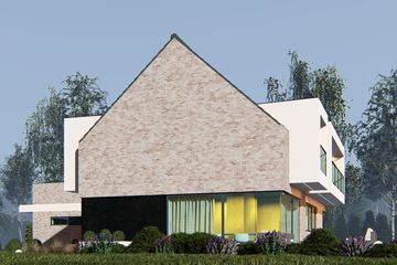 Projekt domu uA4 - parterowy z poddaszem dom o powierzchni 207,52 m², dach dwuspadowy - ujęcie 3