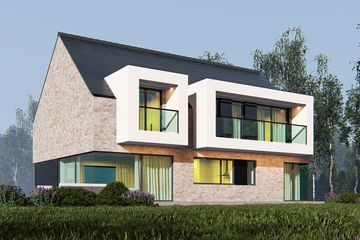 Projekt domu uA4 - parterowy z poddaszem dom o powierzchni 207,52 m², dach dwuspadowy - ujęcie 4