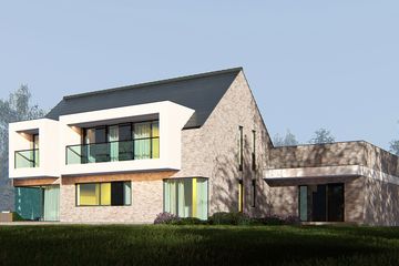 Projekt domu uA4 - parterowy z poddaszem dom o powierzchni 207,52 m², dach dwuspadowy - ujęcie 5
