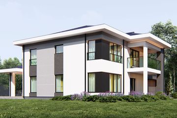 Projekt domu uA31 - z pełnym piętrem dom o powierzchni 190,90 m², dach namiotowy - ujęcie 3
