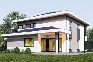 Projekt domu uA31 - z pełnym piętrem dom o powierzchni 190,90 m², dach namiotowy - ujęcie 4