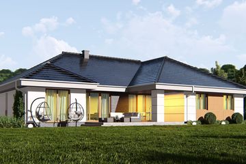  Projekt domu uA42 (WCB1057) - projekt domu parterowego - Zdjęcie 1