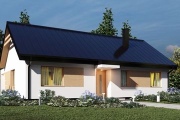  Projekt domu uA57 (WCB1072) - projekt domu parterowego - Zdjęcie 1