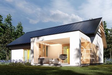  Projekt domu uA57 (WCB1072) - projekt domu parterowego - Zdjęcie 4