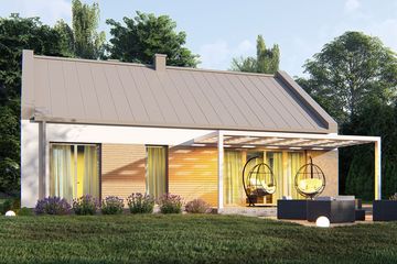  Projekt domu uA11 (WCB1016) - projekt domu parterowego - Zdjęcie 3