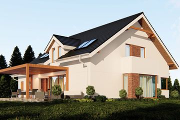  Projekt domu uA14v2 (WCB1023) - projekt domu parterowego z poddaszem - Zdjęcie 3