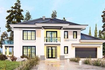  Projekt domu uA50 (WCB1065) - projekt domu z pełnym piętrem - Zdjęcie 1