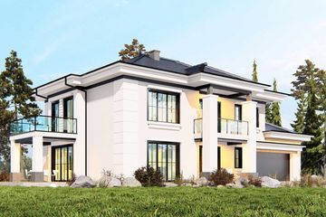  Projekt domu uA50 (WCB1065) - projekt domu z pełnym piętrem - Zdjęcie 2
