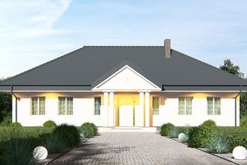  Projekt domu uA19 (WCB1032) - projekt domu parterowego - Zdjęcie 1