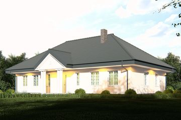  Projekt domu uA19 (WCB1032) - projekt domu parterowego - Zdjęcie 2