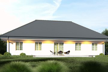  Projekt domu uA19 (WCB1032) - projekt domu parterowego - Zdjęcie 4