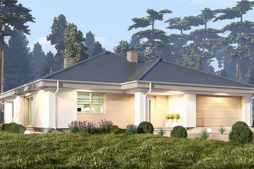  Projekt domu uA8v3 (WCB1013) - projekt domu parterowego - Zdjęcie 1