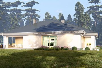  Projekt domu uA8v3 (WCB1013) - projekt domu parterowego - Zdjęcie 3