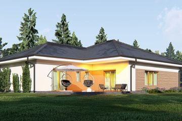  Projekt domu uA18 (WCB1029) - projekt domu parterowego - Zdjęcie 3