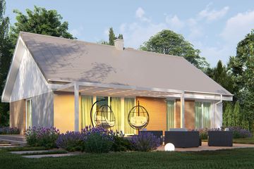  Projekt domu uA11v1 (WCB1017) - projekt domu parterowego - Zdjęcie 3