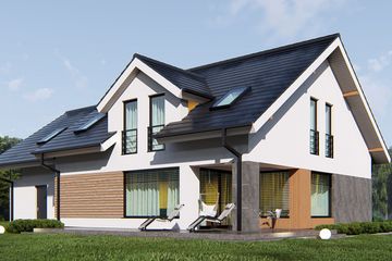  Projekt domu uA15v1 (WCB1025) - projekt domu parterowego z poddaszem - Zdjęcie 3