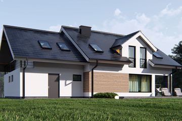  Projekt domu uA15v1 (WCB1025) - projekt domu parterowego z poddaszem - Zdjęcie 4