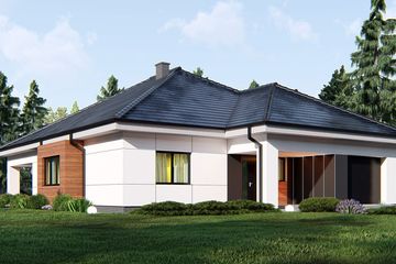  Projekt domu uA18v2 (WCB1031) - projekt domu parterowego - Zdjęcie 2