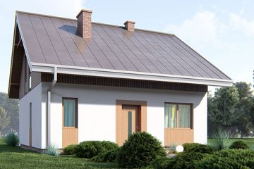  Projekt domu uA17 (WCB1027) - projekt domu parterowego z poddaszem - Zdjęcie 3