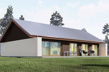 Projekt domu uA39 - parterowy dom o powierzchni 128,64 m², dach dwuspadowy - ujęcie 2