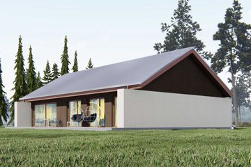 Projekt domu uA39 - parterowy dom o powierzchni 128,64 m², dach dwuspadowy - ujęcie 4