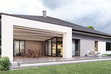  Projekt domu uA46v1 (WCB1062) - projekt domu parterowego - Zdjęcie 2