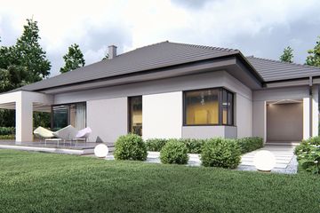  Projekt domu uA46v1 (WCB1062) - projekt domu parterowego - Zdjęcie 3