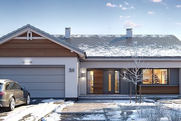  Projekt domu Parterowy 4 (WAH1871) - projekt domu parterowego - Zdjęcie 4