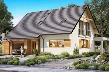 Projekt domu BW-55 wariant 1 (JGC1192) - projekt domu parterowego z poddaszem - Zdjęcie 2