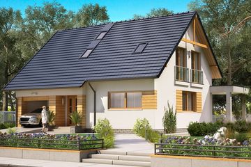  Projekt domu BW-55 (JGC1193) - projekt domu parterowego z poddaszem - Zdjęcie 2