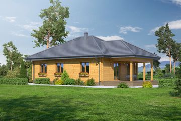  Projekt domu Piaseczno 3 dw (KRP2177) - projekt domu parterowego - Zdjęcie 2