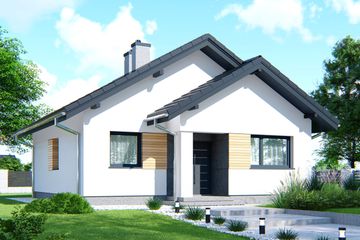  Projekt domu APS 301 (LUA1402) - projekt domu parterowego - Zdjęcie 1