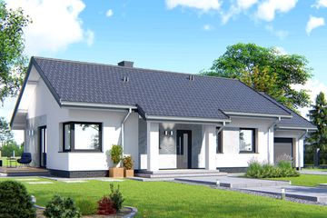  Projekt domu APS 259 (LUA1411) - projekt domu parterowego - Zdjęcie 1