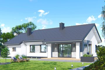  Projekt domu APS 259 (LUA1411) - projekt domu parterowego - Zdjęcie 2