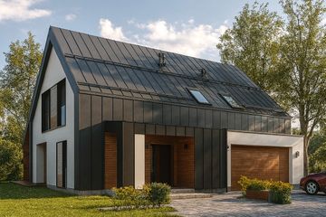  Projekt domu Skośny 02 (KZB1004) - projekt domu parterowego z poddaszem - Zdjęcie 2