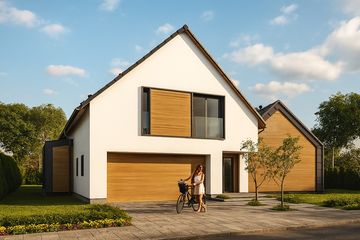  Projekt domu Skośny 01 (KZB1003) - projekt domu parterowego z poddaszem - Zdjęcie 2