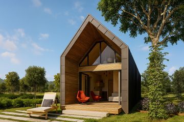  Projekt domu letniskowego Leliwa 01 (KZB1000) - projekt domu letniskowego parterowego - Zdjęcie 1