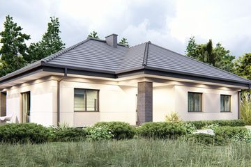  Projekt domu uA62 (WCB1078) - projekt domu parterowego - Zdjęcie 2