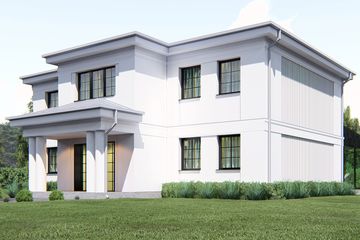 Projekt domu uA64 - parterowy z poddaszem dom o powierzchni 200,95 m², dach mansardowy - ujęcie 3