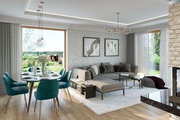  Projekt domu Domena 202 (WRW1309) - projekt domu parterowego z poddaszem - Zdjęcie 6