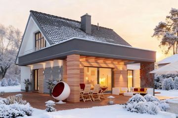  Projekt domu Domidea 56 G w3 (WAC1095) - projekt domu parterowego z poddaszem - Zdjęcie 3