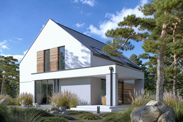 Projekt domu Xavier III G2 - parterowy z poddaszem dom o powierzchni 153,18 m², dach dwuspadowy - ujęcie 3