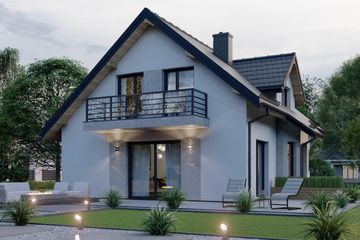  Projekt domu APS 033 NEW (LUA1409) - projekt domu parterowego z poddaszem - Zdjęcie 4