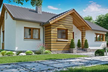  Projekt domu BW-39 wariant 4 (JGC1197) - projekt domu parterowego - Zdjęcie 2