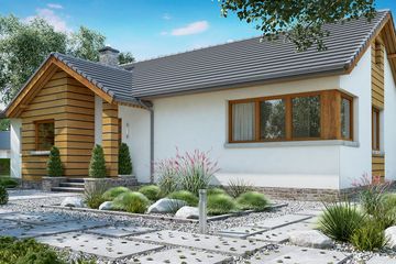  Projekt domu BW-39 wariant 4 (JGC1197) - projekt domu parterowego - Zdjęcie 1