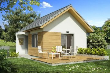  Projekt domu letniskowego Wisienka A (WRD2731) - projekt domu letniskowego parterowego - Zdjęcie 4