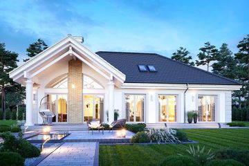  Projekt domu na parkowej 6 wariant B (WAH1873) - projekt domu parterowego z poddaszem - Zdjęcie 2