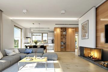  Projekt domu Doskonały 2 wariant D (WAH1909) - projekt domu parterowego - Zdjęcie 4