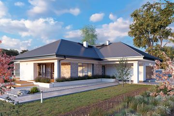  Projekt domu Aksamit 7 (BSA2155) - projekt domu parterowego - Zdjęcie 3